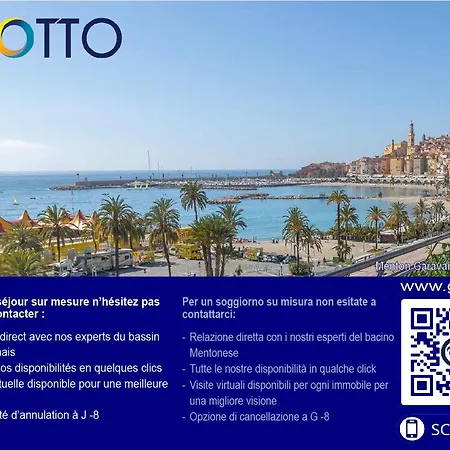 2p A Menton, Centre, Climatise, Terrasse Et Parking - Fr-1-196-336 * Mentona